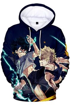 Mha Shirt, Deku Manga, Winter Hoodies, Personalized Hoodies, Anime Shirt, Zip Up Hoodies, Drawstring Hoodie