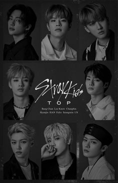 the poster for btop's upcoming album is shown in black and white, with many