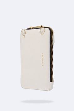 a white case with zippers on the side