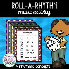 roll - a - rhythm music activity for kids