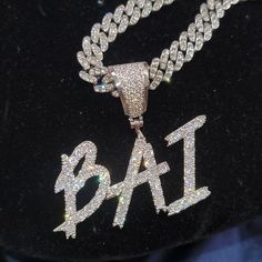 "Custom Icy Brush Letters Necklace,Personalized Name Pendant Necklace,Iced Out Nameplate Cuban Chain,Custom Jewelry,Perfect Gift for Women  🏅it is a trendy baguette letter cubic zircon  font letter pendants.made of brass and cubic zircon  stones, White color stones 🏅Each Piece Comes With Chain 🏅Each Piece Packed with Gift Box 🏅100% Made to Order Handmade item Materials: AAAA Cubic Zirconia Stones, Brass Can be personalized Length of Chain: 16\"/18\"/20\"/24\" 🏅Birthday gift for her*Elegant Customized Silver Cuban Link Jewelry, White Metal Jewelry For Birthday, Silver Chain Necklace For Birthday, Silver Chain Necklace For Birthdays, Silver Curb Chain Jewelry For Birthday, Silver Chain Jewelry For Birthday, Silver Necklace With Bling For Birthday, Gift Metal Chain Necklace With Iced Out Details, Gift Metal Chain Necklace Iced Out