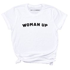 Woman Up - The best thing anyone can do, in any situation! This simple t shirt is a classic, and an absolute staple for any badass feminist's closet. Our high quality tees are ethically manufactured and then printed by experts. The team is pretty speedy, so no matter how busy we get we'll make sure your order is ready for dispatch within 3-4 days. Why you'll love it Unique design, not sold in stores Super soft - made from the highest quality cotton you can get Every purchase helps a woman or girl in need Free US & CA shipping on all orders over $100! Checkout with Shopify Payments and Paypal for 100% secure and safe transactions. We want you to love your items, so if anything you buy isn't perfect, just let our friendly support team know over live chat and they'll do everything in their po Feminist Tees, Feminist Clothes, Simple T Shirt, The Spark, Simple Tshirt, Lgbtq Pride, Iconic Women, Live Chat, Ladies Day