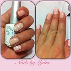 #babypink #polkadot #nails #nailart Nail Polish, Make Up