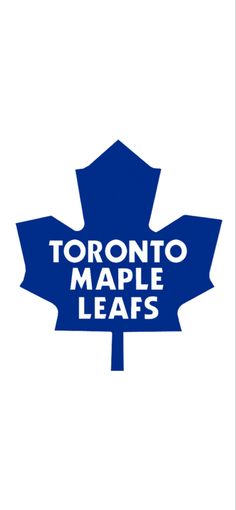 the toronto maple leafs logo on a white background