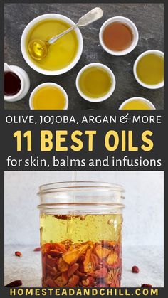 the best oils for skin, nails and infussions - olive jojoba, argan & more