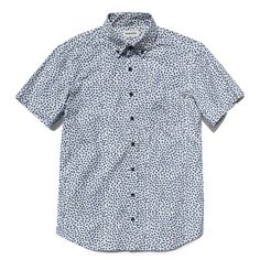 The Short Sleeve Jack in Brush Strokes from Taylor Stitch. Printed Cotton Shirt For Work, Patterned Cotton Shirt For Work, Patterned Cotton Work Shirt, Patterned Cotton Workwear Shirt, Everyday Cotton Tops With Patch Pockets, Patterned Cotton Camp Collar Tops, Patterned Cotton Top With Camp Collar, Everyday Cotton Shirt With Patch Pockets, Spring Cotton Shirt With Patch Pockets