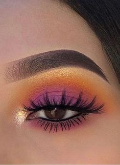 Colorful Eyeshadow Ideas, Makeup Ideas Eyeshadows, Makeup Eyeshadow Looks, Makeup Zombie, Makeup Challenge, Eyeshadow Ideas, Eyeshadow Colors, Bright Eye Makeup, Bright Eyeshadow