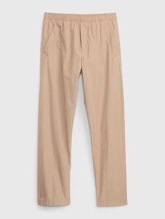 Lightweight Relaxed Taper Pull-On Pants | Gap Gap Straight Hem Workwear Bottoms, Gap Straight Hem Bottoms For Work, Gap Everyday Straight Leg Pants, Gap Workwear Pants With Welt Pockets, Gap Pants With Welt Pockets For Workwear, Gap Cotton Everyday Pants, Everyday Cotton Gap Pants, Everyday Cotton Pants By Gap, Gap Tapered Leg Everyday Pants