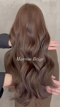 #haircolor #haircare #hairgoals #hairstylesforthinhair #hairstylesforthinhairlong Hair Color For Neutral Skin Tone, Milktea Brown Hair Color, Milk Brown Hair, Milky Brown Hair, Cool Tone Hair, Latte Hair Color, Milk Tea Brown Hair, Beige Hair Color