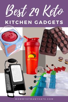 the best keto kitchen gadgets are on display in this post - it note