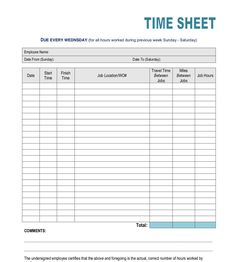 the time sheet for employees is shown in this file, and it contains information about their work