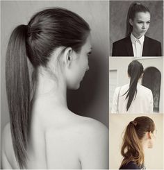 https://www.omgnb.com/blog/5-chic-medium-hairstyles-for-girls/ Hair Styles Pony, Basic Ponytail, Ponytail Hairstyles Tutorial, Trendy Hair Styles, Ponytail Hair Piece, Sleek Ponytail Hairstyles, Hairstyles Tutorial, Straight Ponytail