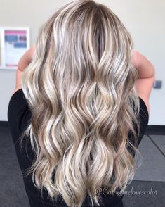 Pretty Blonde Hair, Ombré Hair, Long Blonde, Hair Color And Cut, Fall Hair Color, Cool Hair Color, Hair Color Trends