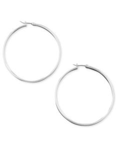 Guess Earrings, Silver-Tone Hoop Nickel-free Hoop Jewelry For Spring, Silver Hoop Earrings For Spring, Hoop Jewelry For Everyday Spring Wear, Spring Hoop Jewelry For Everyday Wear, Spring Hoop Jewelry For Everyday, Modern Spring Hoop Jewelry, Round Spring Hoop Earrings, Spring Round Hoop Earrings, The Originals Season 1