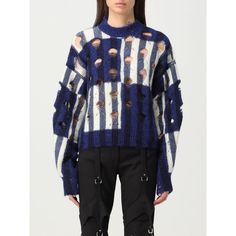 Fall/Winter 2023/2024 Off-White Sweater Woman Blue Size Type: It Sku: Gig-Owhe101f23kni001 ~ 4504 Welcome To The Official Luosophy Poshmark Closet! Luosophy Is A Luxury Brand Reselling Company Founded In San Diego, Ca From 2016. All Our Products Are Imported From Italy And Sold In The Usa. We Do Our Best To Provide High Fashion, Luxury Items At Affordable Prices. We Guarantee All Our Products Are 100% Authentic. Shop With Us And You Will Forget About Shopping At Department Or Brand Name Stores. Designer Blue Sweater For Winter, Designer Blue Sweater For Fall, White Sweater Women, White C, White Sweaters, Knitwear Women, Woman Colour, Blue Sweaters, Alpaca