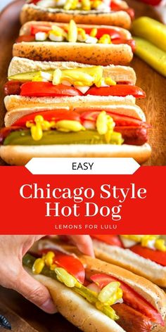 the chicago style hot dog is ready to be eaten with mustard and ketchup