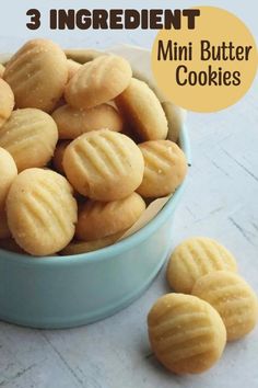 Looking for bite sized cookies? Then I have you covered with my easiest ever, 3 ingredient mini butter cookies. Light, deliciously buttery and crisp, these make perfect cookie jar fillers, tea time treats or great to share as gifts. Homemade Cookies Easy 4 Ingredients, Homemade Slice And Bake Cookies, Butter Cookies For Cookie Press, Danish Butter Cookie Recipe Easy, Mini Cookie Bites, Variety Of Cookies, Three Ingredient Shortbread Cookies, Easy Cookies To Make With Toddlers, Easy Ingredient Cookies