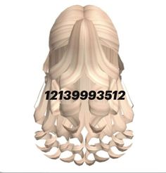 Bloxburg Face Codes Default Head, Bloxburg Curly Hair Codes, Berry Avenue Blonde Hair, Roblox Curly Hair Codes, Pony Videos, Curly Half Up Half Down, Cute Blonde Hair, Roblox Fashion