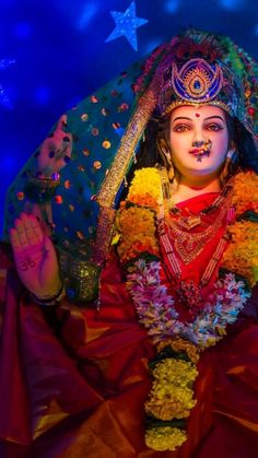 Navratri Image Hd, Durga Maa Pictures, Durga Chalisa, Navratri Wallpaper, Maa Durga Photo, Maa Image, Chaitra Navratri, Durga Ji, Durga Picture