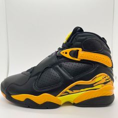 Hi There, I Have A Pair Of Air Jordan 8 Retro Taxi Condition Brand New With Replacement Box, No Lid Size 5.5 Thanks For Looking! Please See My Other Listings For Great Deals And Steals On Authentic Nike And Jordan Brand Products. Disclaimer: Please Realize Not Every Pair Of Sneakers From Nike Is Perfect, Nor Is The Shoe Box Always Perfect. Air Jordans Low, Nike Air Jordan Low, Air Jordan 8 Retro, Nike Air Max Dia, All Black Nikes, Air Jordan 8, Nike Shoes Air, Huaraches Shoes, Nike Vapormax