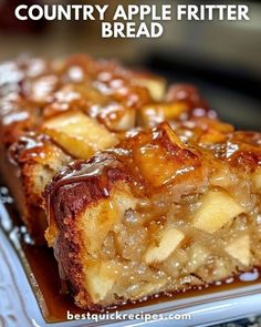 Easy Recipes Top Fans | COUNTRY APPLE FRITTER BREAD 😍🍎 | Facebook Country Apple Fritter Bread, Best Apple Recipes, Cake Loaf, Apple Fritter Bread, Apple Fritter, Apple Fritters, Simply Irresistible