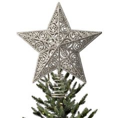 a christmas tree topper in the shape of a star