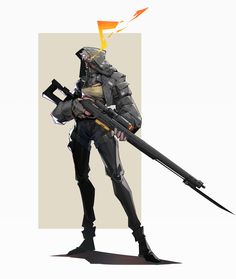 Sharp Shooter Character, Cyberpunk Assassin Character Art, Sci Fi Gunslinger, Character Design Cyberpunk, Lancer Mech, Character Design Template, Pilot Character, Cyberpunk Character Design, Sharp Shooter