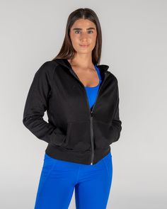 Classic Full-Zip Hoodie - Black – Senita Athletics Tall Women, Post Workout, Full Zip Hoodie, Black Hoodie, Zip Hoodie, Warm And Cozy, Full Length, Sports Bra, Clothes