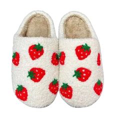 These limited edition strawberry lounge slippers are perfect for spring and summer time. Cozy lounge slippers come in multiple colors and designs. Slip into these super soft slippers and keep your feet comfy and cozy! #loungeslippers #slippers #strawberry Dr Shoes, Bedroom Slippers, Cute Slippers, Cozy Lounge, Fuzzy Slippers, Mode Inspo, Comfy Cozy, Cute Shoes