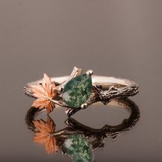 Inexpensive Jewelry, Moss Agate Engagement Ring, Agate Engagement Ring, Moss Agate Ring, Jewelry Lookbook