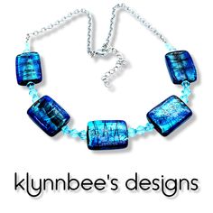 This beautiful necklace features unique rectangle glass beads with various blues making it a spectacular piece.  This is a classy and elegant look that would work well with any outfit for any occasion from work to special occasions.  It is designed to fit like a loose choker and features a 2 inch extension chain to fit all. Depending on the size, all jewelry comes shipped in either a box with cotton padding or wrapped carefully in tissue paper and mailed in a thick padded envelope to ensure it r Elegant Glass Rectangular Pendant Jewelry, Elegant Turquoise Glass Beaded Necklace, Modern Blue Rectangular Necklace, Modern Blue Necklaces For Parties, Modern Blue Necklace For Party, Elegant Rectangular Beaded Necklaces For Gifts, Elegant Rectangular Beaded Necklaces As Gifts, Elegant Rectangular Beaded Necklace Gift, Elegant Rectangular Beaded Necklace For Gift