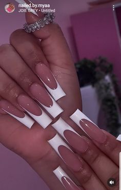 Long Acrylic White Tip Nails, Long Deep French Tip Nails, Frenchies Acrylic Nails Long, Xl French Tip Acrylic Nails, Medium Square Acrylic Nails French Tips, Plain Long Nails, Xl French Tip Nails, Long French Tip Nails Square, Long French Acrylic Nails