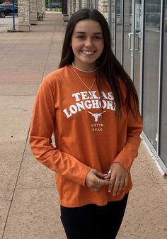 Texas Longhorns Womens Burnt Orange Visalia LS Tee - 22641908 Texas Beer, Dallas Shopping, Fc Dallas, Texas Longhorns, Beer Shirts, Texas Rangers, Austin Texas, Team Spirit, Store Design