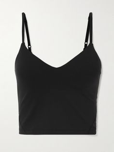 As with all of the label's signature 'Align™' collection, lululemon's tank is made with yoga in mind. It's cut from Nulu™ fabric that's sweat-wicking and buttery soft and and has a cropped hem that will stay comfortably in place as you work through your vinyasa flow. Black Workout Top, Mary Skinner, Lululemon Clothes, Brazil Clothing, Chanel Loafers, Lululemon Align Tank, Vinyasa Flow, Sports Bra Top, Gym Fits