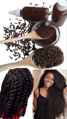 Les clous de girofle peuvent être utilisés pour le soin des cheveux et la croissance des cheveux. Ce rinçage pour cheveux au clou de girofle peut sûrement accélérer la croissance de vos cheveux. Voici la recette Natural Hair Treatments For Hair Growth, Clove Water For Hair Growth, African Hair Growth, Cloves For Hair Growth, Growing Natural Hair, Clove Water