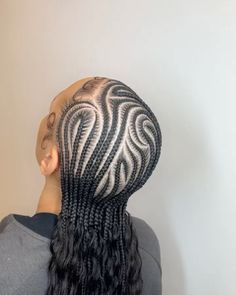 RIP Mama 👼🏼 | Small Feedin x Boho Ponytail ❤️‍🔥🔥 Using My Bulk Real Human Hair ‼️ • • • #aliseabraids #thealiseaway #braidsbyalisea #kansascitybraids… | Instagram Freestyle Straight Back Braids, Design Stitch Braids, Straight Braids, Boho Ponytail, Freestyle Braids, Ethiopian Hair, Brown Box Braids, Straight Backs, Hair Braid Patterns