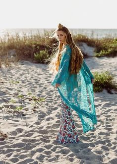 Teal Vintage Lace Kimono – Kapri Couture Teal Kimono, Olive Top, Bohemian Girls, Wideleg Pants, Lace Kimono, Mommy And Me Outfits, Flared Jeans, Vintage Lace, Long Length