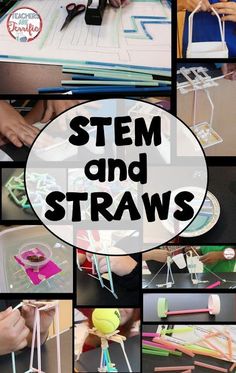 STEM Challenges: Straws are such a great material to use for your STEM projects. They are easy to use, come in many colors and sizes, and they are inexpensive! Wind Powered Car, Wind Car, Stem Engineering, Steam Ideas, Stem Classes, Stem Elementary, Stem Ideas, Teaching Stem, Stem Lab