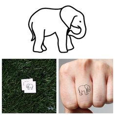 an elephant tattoo on someone's finger and the price is $ 1, 500