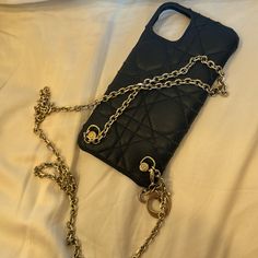 Authentic Original Christian Dior Iphone Case In Quilted Black And Gold. Great Condition. Lightly Used. For Iphone 11 Pro Black And Gold, Cell Phones, Christian Dior, Accessories Case, Iphone Case, Cell Phone Accessories, Iphone 11, Dior, Iphone Cases