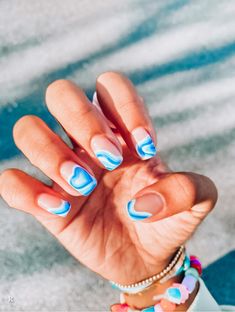 Short Acrilyc Nails, Acrilyc Nails, Surfer Girl Aesthetic, Uñas Aesthetic, Nail Design Glitter, April Nails