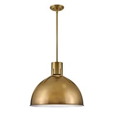 an antique brass finish pendant light