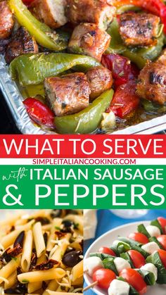 what to serve with italian sausage and peppers