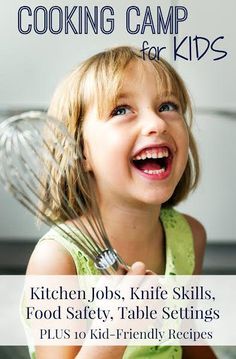 Cooking Camp for Kids! (right in your own kitchen)  #homeschool #cookingforkids #homeschoolscience Homeschool Cooking, Cooking Websites, Cooking Projects, Kids Gardening, Kids Cooking Recipes, Kids Cooking, How To Cook Asparagus, Cooking Classes For Kids