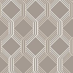 a gray and white geometric pattern with hexagonal shapes on it's sides