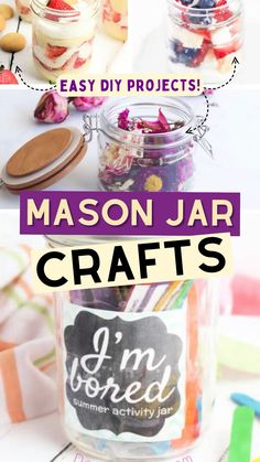 mason jar crafts for kids to make