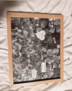 a framed photo with many pictures on it