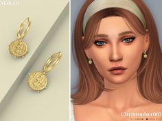 the earrings are designed to look like gold