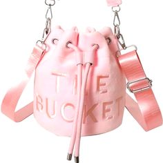 This Item Is A Final Sale. No Returns, Refunds, Or Exchanges Allowed. Absolutely, No Exceptions Will Be Made. All Other Items Pictured Are Priced And Sold Separately. Trendy Bucket Bag For School, Casual Pink Pouch Bucket Bag, Summer Crossbody Bucket Bag For School, Casual Pink Crossbody Bucket Bag, Summer School Crossbody Bucket Bag, Trendy Bucket Bag With Zipper Closure For Spring, Pink Bucket-shaped Shoulder Bag, Casual Pink Bucket Bag With Adjustable Strap, Casual Pink Bucket Bag For Spring