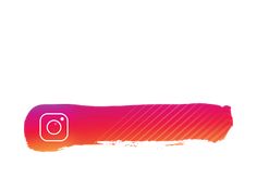 an instagram sticker with the instagram logo on it in pink and orange